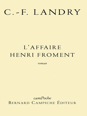 cover image of L'affaire Henri Froment